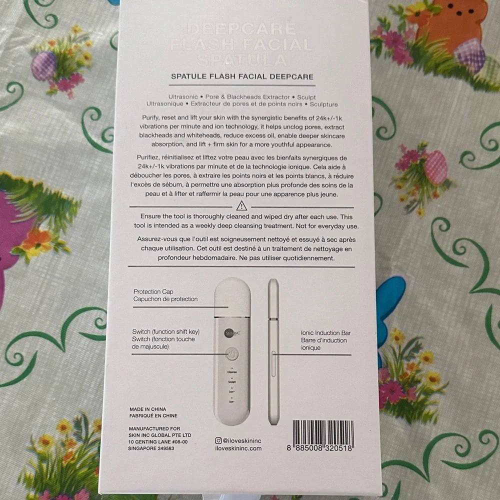 Skin Inc DeepCare Flash Facial Spatula - White